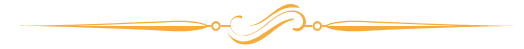Decorative golden line with a swirl in the center.